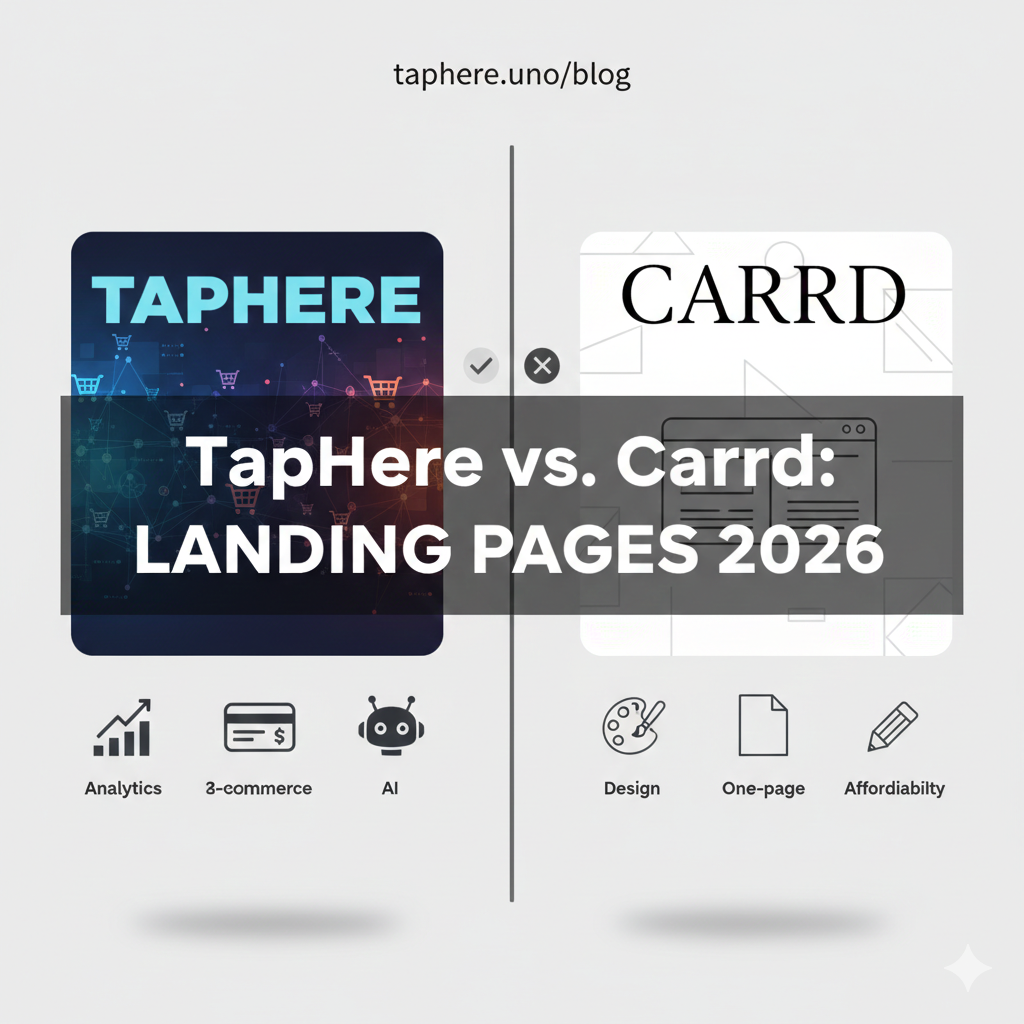 TapHere vs. Carrd: Which is Better for Landing Pages in 2026? 🚀